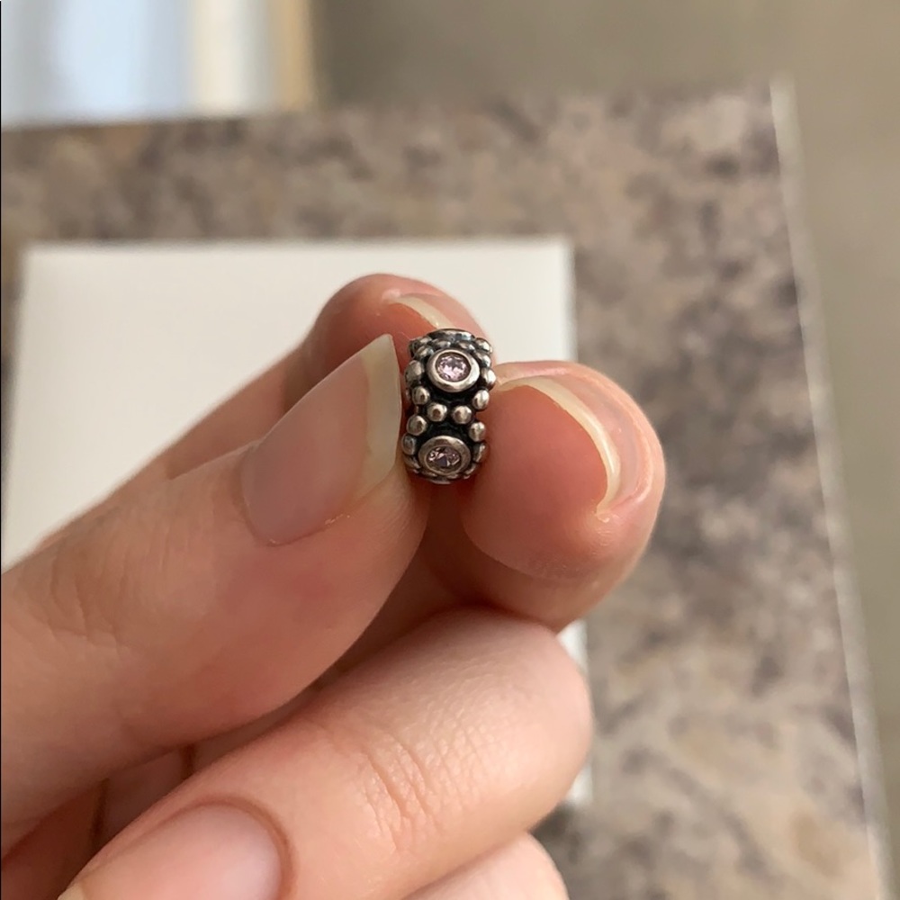 Pandora Pink Stone Her Majesty Charm
